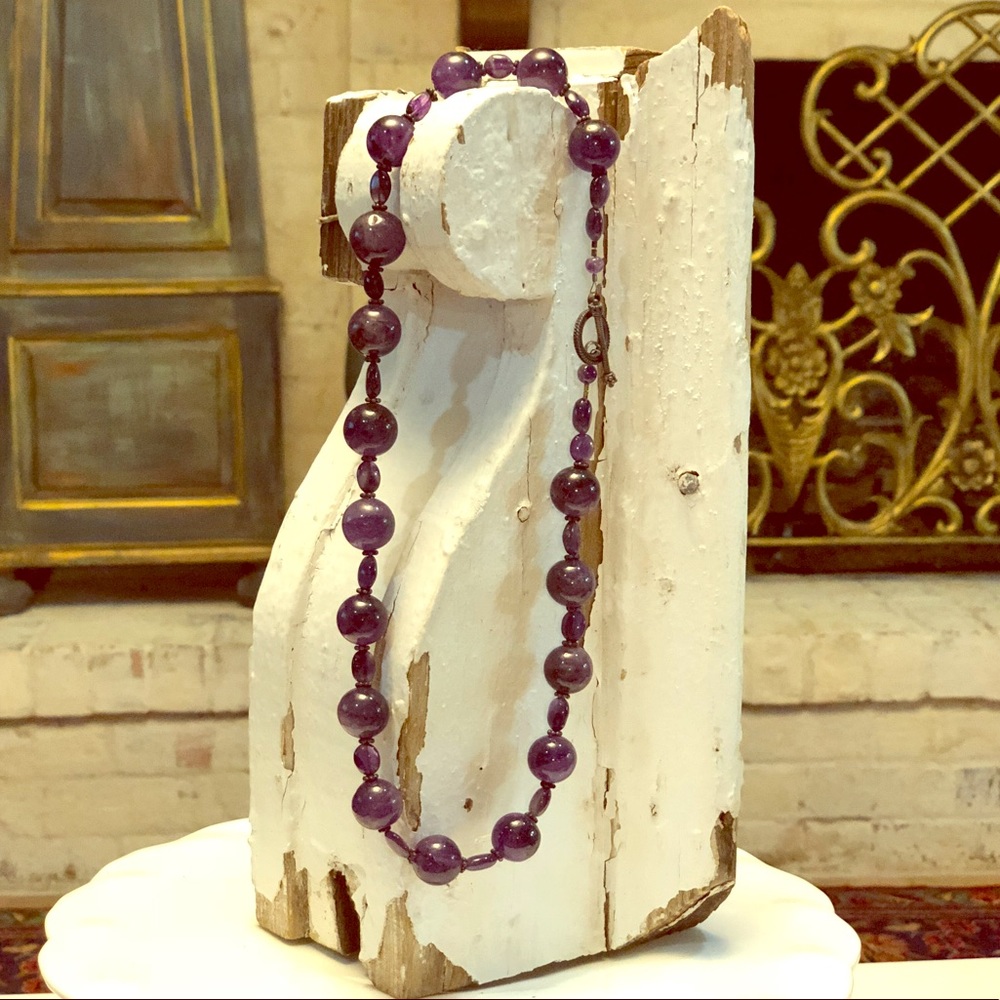 Amethyst stone necklace